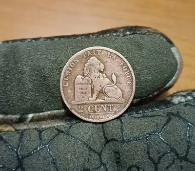 Снимка за обява „2 цента Белгия 1873"