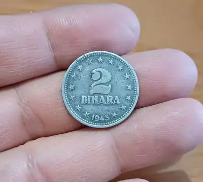 Снимка за обява „2 динара Сърбия 1945 редки"