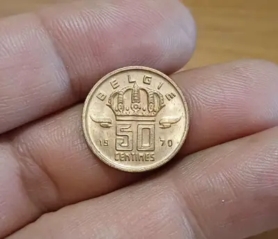Снимка за обява „50 центимес Белгия 1970 нециркулирали"