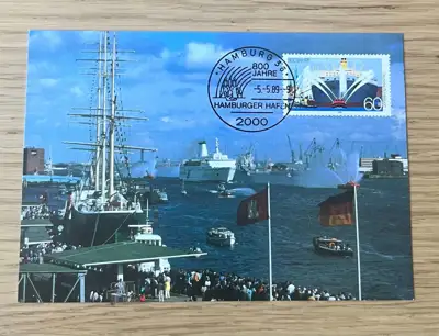 Снимка за обява „Германия - 800 години Хамбургско пристанище"