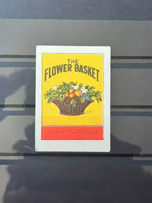 Снимка за обява „Ретро кибритен етикет „The Flower Basket“"