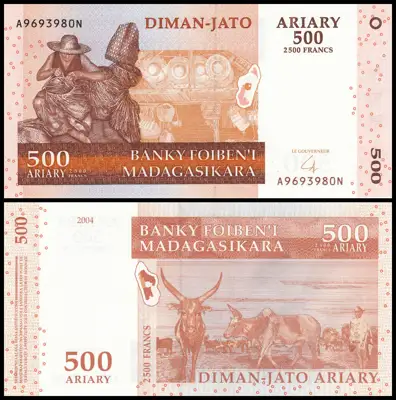 Снимка за обява „🇲🇬 Мадагаскар 2004 500 ариари UNC нова 🇲🇬"
