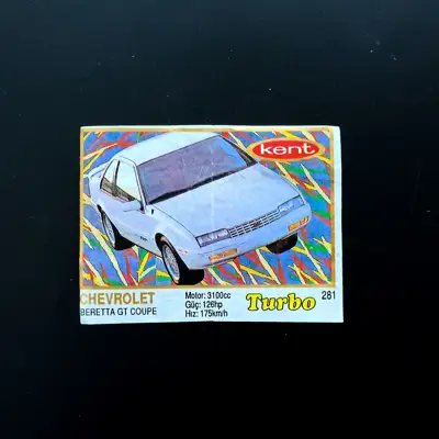 Снимка за обява „⭐ Картинка Turbo Турбо жълто 281 Chevrolet Beretta GT Coupe ⭐“