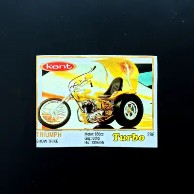 Снимка за обява „⭐ Картинка Turbo Турбо жълто 286 Triumph Show Trike ⭐“