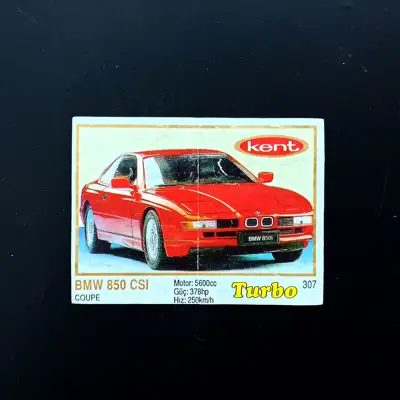 Снимка за обява „⭐ Картинка Turbo Турбо жълто 307 BMW 850 CSI Coupe ⭐“