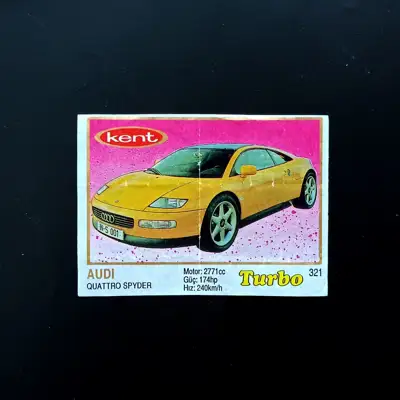 Снимка за обява „⭐ Картинка Turbo Турбо жълто 321 Audi Quattro Spyder ⭐“