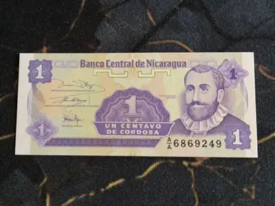 Снимка за обява „Банкнота - Никарагуа - 1 кордоба UNC | 1991г.“