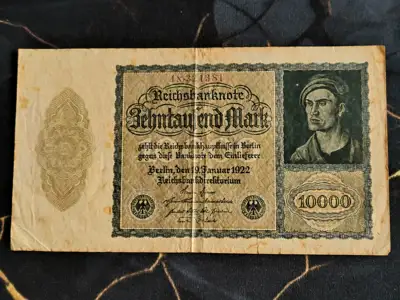 Снимка за обява „Райх банкнота - Германия - 10 000 марки | 1922г.“