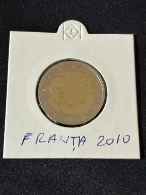 Снимка за обява „Франция 2010 – 2 евро - 70 години от речта на Шарл де Гол“