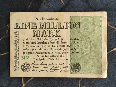 Снимка за обява „Райх банкнота - Германия - 1 000 000 000 марки | 1923г.“