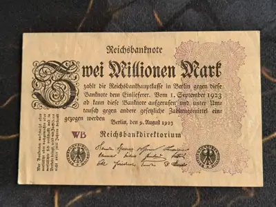 Снимка за обява „Райх банкнота - Германия - 2 000 000 000 марки | 1923г.“