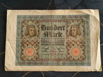Снимка за обява „Райх банкнота - Германия - 100 марки | 1920г.“