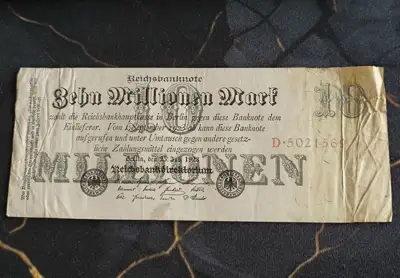 Снимка за обява „Райх банкнота - Германия - 10 000 000 марки | 1923г.“