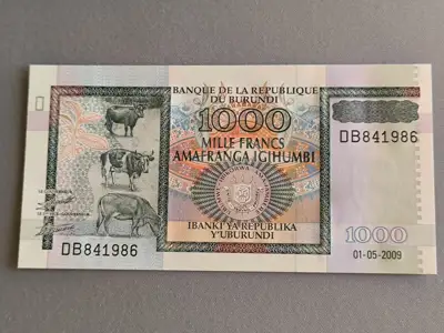 Снимка за обява „Банкнота - Бурунди - 1000 франка UNC | 2009г.“