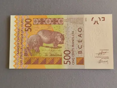 Снимка за обява „Банкнота - Кот д'Ивоар - 500 франка UNC | 2012г.“