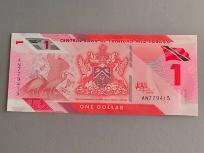 Снимка за обява „Банкнота - Тринидад и Тобаго - 1 долар UNC | 2020г.“