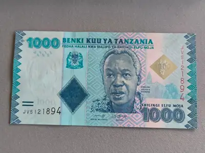 Снимка за обява „Банкнота - Танзания - 1000 шилинга UNC | 2019г.“