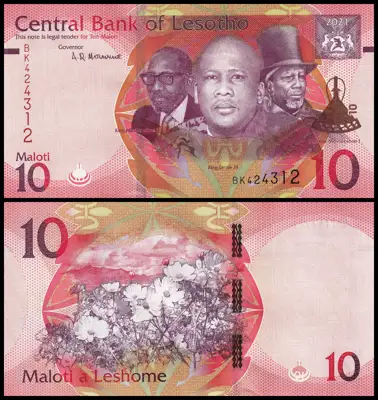 Снимка за обява „🇱🇸 Лесото 2021 10 малоти UNC нова 🇱🇸“