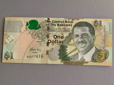Снимка за обява „Банкнота - Бахами - 1 долар UNC | 2015г.“