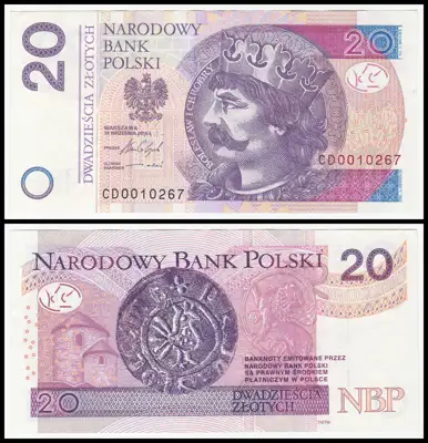 Снимка за обява „🇵🇱 Банкнота Полша 2016 20 злоти 🇵🇱“
