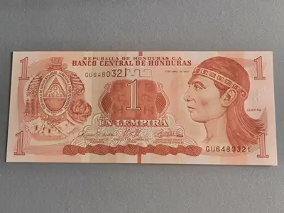 Снимка за обява „Банкнота - Хондурас - 1 лемпира UNC | 2022г.“