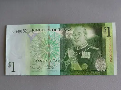 Снимка за обява „Банкнота - Тонга - 1 паанга UNC | 2009г.“