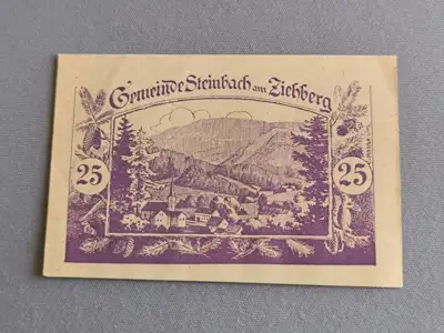 Снимка за обява „Банкнота - Австрия - 25 хелера (Щайнбах ам Зиберг) | 1920г.“