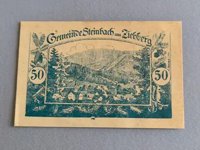 Снимка за обява „Банкнота - Австрия - 50 хелера (Щайнбах ам Зиберг) | 1920г.“