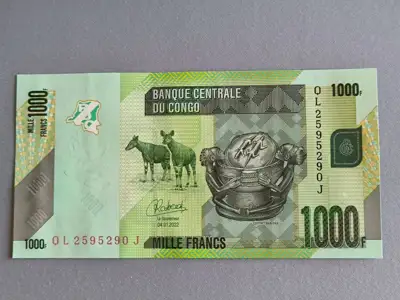 Снимка за обява „Банкнота - Конго - 1000 франка UNC | 2022г.“