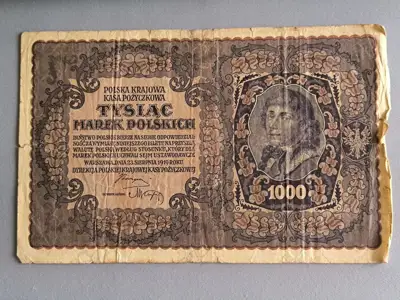 Снимка за обява „Банкнота - Полша - 1000 злоти | 1919г.“