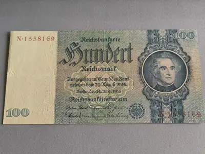 Снимка за обява „Райх банкнотa - Германия - 100 марки | 1935г.“