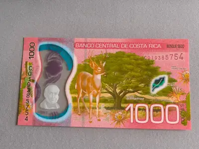 Снимка за обява „Банкнота - Коста Рика - 1000 колона UNC | 2019г.“
