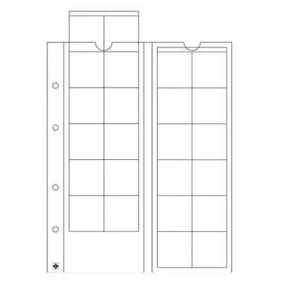 Снимка за обява „Leuchtturm Optima 34 листи 24 монети до 34 мм /оп.5 бр/“