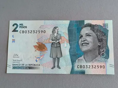 Снимка за обява „Банкнота - Колумбия - 2 000 песос UNC | 2021г.“