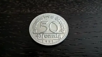Снимка за обява „Райх монета - Германия - 50 пфенига | 1921г.; серия D“