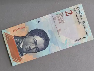 Снимка за обява „Банкнота - Венецуела - 2 боливара UNC | 2012г.“
