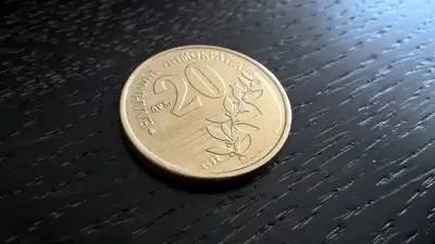 Снимка за обява „Монета - Гърция - 20 драхми | 1992г.“