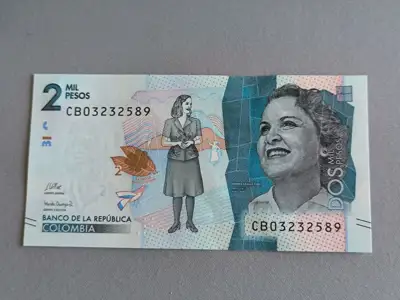 Снимка за обява „Банкнота - Колумбия - 2 000 песос UNC | 2021г.“