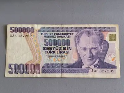 Снимка за обява „Банкнота - Турция - 500 000 лири | 1970г.“