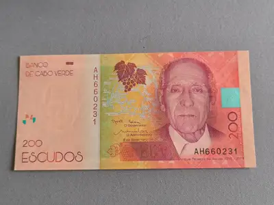 Снимка за обява „Банкнота - Кабо Верде - 200 ескудос UNC | 2014г.“