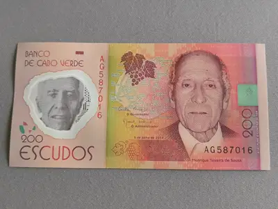 Снимка за обява „Банкнота - Кабо Верде - 200 ескудос UNC | 2019г.“