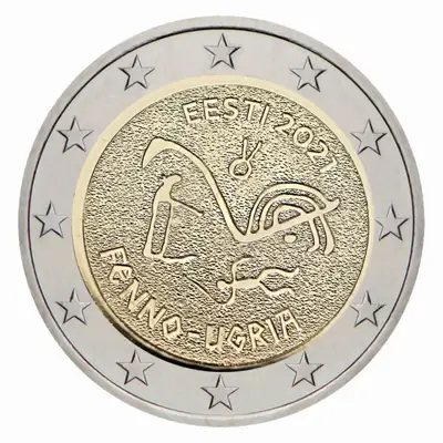 Снимка за обява „2 евро Естония 2021 Fenno-Ugria UNC“
