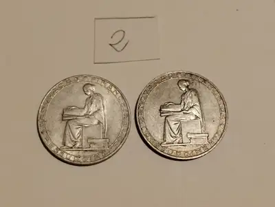 Снимка за обява „2/4 Португалия 2 броя по 20 ескудо 1953г. сребро“