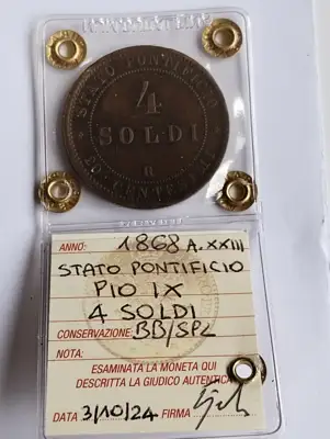 Снимка за обява „Ватикана 4 солди 1868г.“